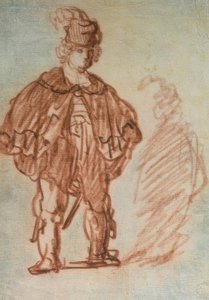 Stående skådespelare av Rembrandt van Rijn