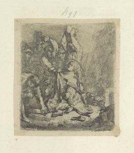 Steniging van Stefanus Samling av åttiofem originaltryck (serietitel) av Rembrandt van Rijn
