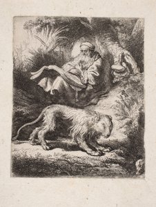 Den helige Hieronymus läser av Rembrandt van Rijn