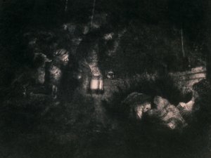 Herdarnas tillbedjan av Rembrandt van Rijn