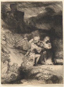 Kval i trädgården av Rembrandt van Rijn