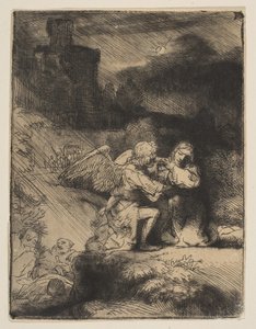 Agony in the Garden, ca. 1652. av Rembrandt van Rijn