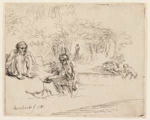 Badgästerna av Rembrandt van Rijn