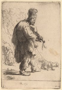 Den blinde spelmannen av Rembrandt van Rijn