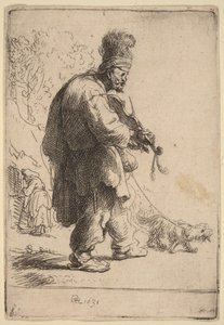 Den blinde fiolspelaren av Rembrandt van Rijn
