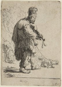 Den blinde fiolspelaren av Rembrandt van Rijn