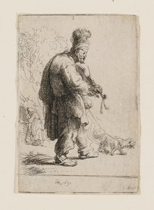 Den blinde violinisten av Rembrandt van Rijn