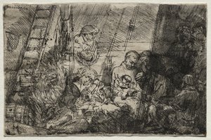 Omskärelsen i stallet av Rembrandt van Rijn