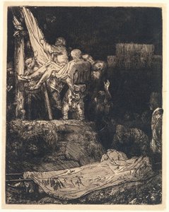 Nedstigningen från korset med Torchlight Nedstigningen från korset med fackelljus av Rembrandt van Rijn