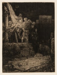 Nedstigningen från korset med Torchlight av Rembrandt van Rijn