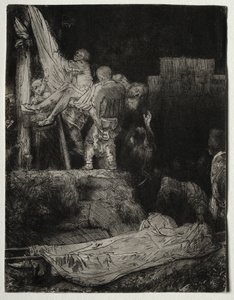 Nedstigningen från korset med Torchlight av Rembrandt van Rijn