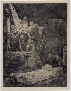 Nedstigningen från korset med Torchlight av Rembrandt van Rijn
