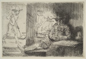 Golfspelaren, 1654. av Rembrandt van Rijn