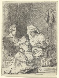 Den heliga familjen av Rembrandt van Rijn