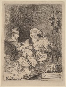 Den heliga familjen av Rembrandt van Rijn