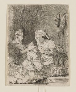 Den heliga familjen av Rembrandt van Rijn