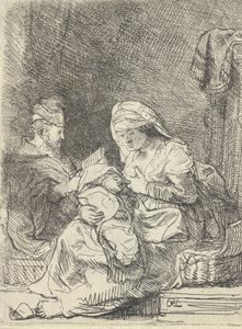 Den heliga familjen, ca. 1632. av Rembrandt van Rijn
