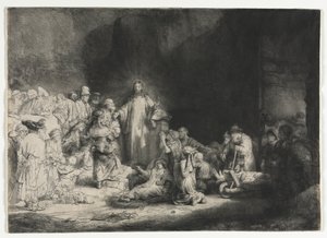 The Hundred Gulden Print, ca. 1649. av Rembrandt van Rijn