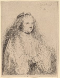 Den lilla judiska bruden (Saskia som Saint Catherine) av Rembrandt van Rijn