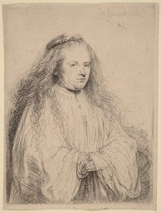 Den lilla judiska bruden (Saskia som heliga Katarina) av Rembrandt van Rijn