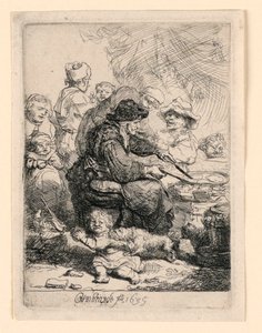 Pannkakskvinnan av Rembrandt van Rijn