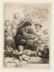 Pannkakskvinnan av Rembrandt van Rijn
