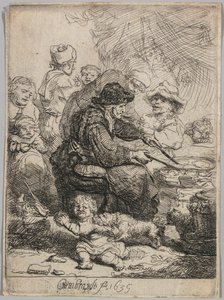 Pannkakskvinnan, 1635. av Rembrandt van Rijn