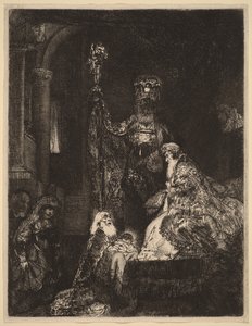 Uppvisningen i templet på det mörka sättet av Rembrandt van Rijn