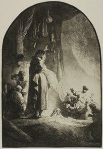 The Raising of Lazarus: The Larger Plate av Rembrandt van Rijn