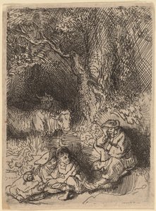 Den sovande herden av Rembrandt van Rijn