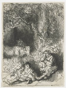 Den sovande herden av Rembrandt van Rijn