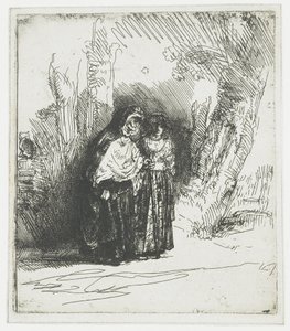 Den spanska zigenerskan Preciosa av Rembrandt van Rijn
