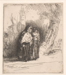 Den spanska zigenerskan (Preciosa) av Rembrandt van Rijn