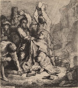 Steningen av Sankt Stefan, 1635. av Rembrandt van Rijn