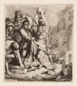 Steningen av St Stephen av Rembrandt van Rijn