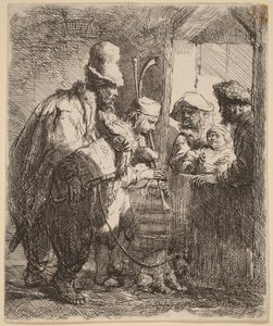 De vandrande musikerna av Rembrandt van Rijn