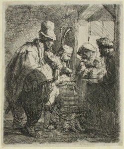 De vandrande musikerna av Rembrandt van Rijn
