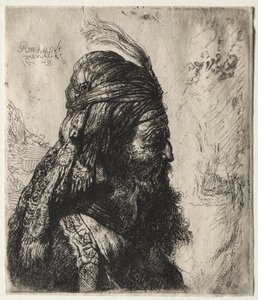 Det tredje orientaliska huvudet av Rembrandt van Rijn