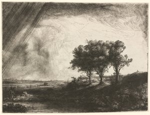 De tre träden av Rembrandt van Rijn