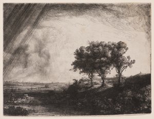De tre träden av Rembrandt van Rijn