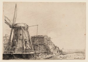 Väderkvarnen av Rembrandt van Rijn