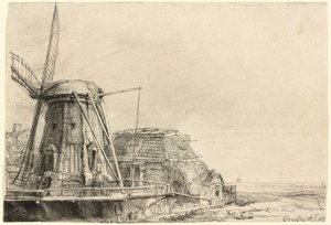 Vindkvarn av Rembrandt van Rijn