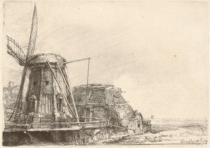 Vindkvarn av Rembrandt van Rijn