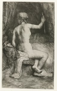 Kvinnan med pilen Kvinna med pilen av Rembrandt van Rijn