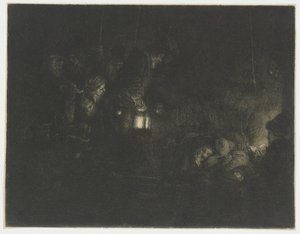 Herdarnas tillbedjan: ett nattstycke av Rembrandt van Rijn