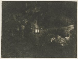 Herdarnas tillbedjan: ett nattstycke av Rembrandt van Rijn