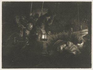 Herdarnas tillbedjan: ett nattstycke av Rembrandt van Rijn