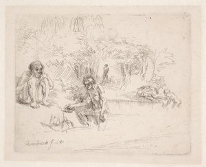 Badgästerna av Rembrandt van Rijn