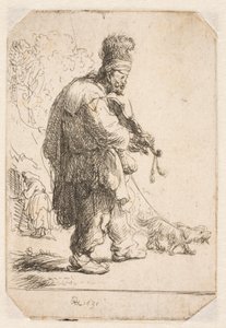 Den blinde fiolspelaren av Rembrandt van Rijn