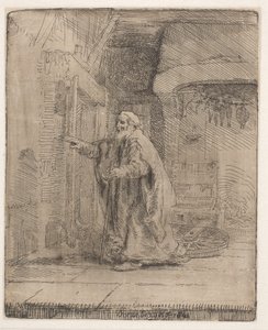 Tobits blindhet: den större tavlan av Rembrandt van Rijn